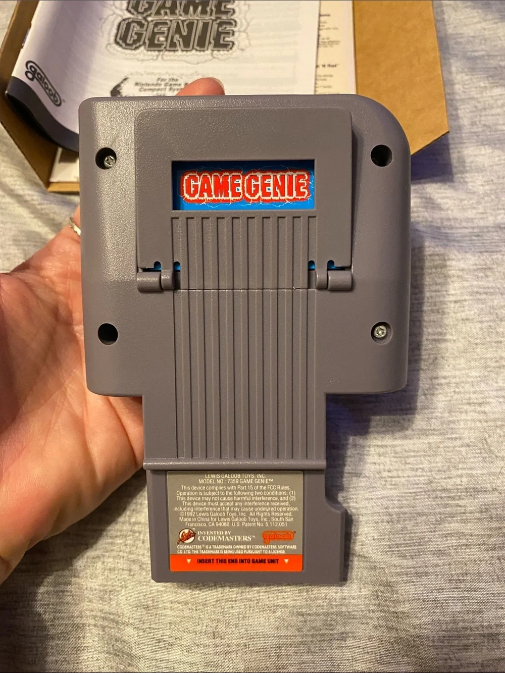 Galoob Game Genie Nintendo Gameboy Original Video Game Enhancer Open Box